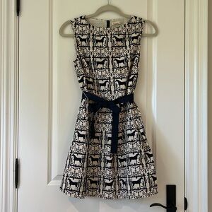Girls dress with horse motif